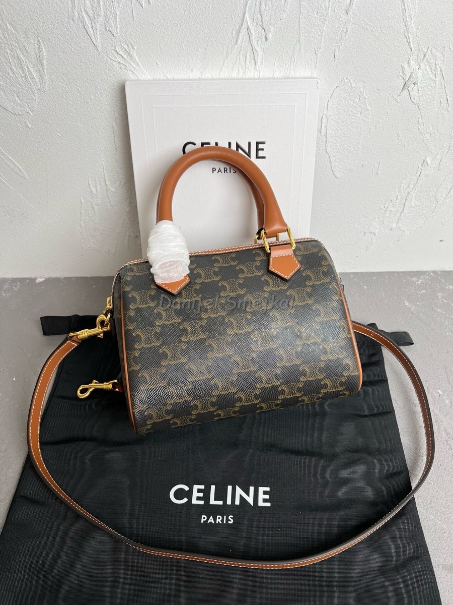 Celine-Triomphe Small Boston 20cm