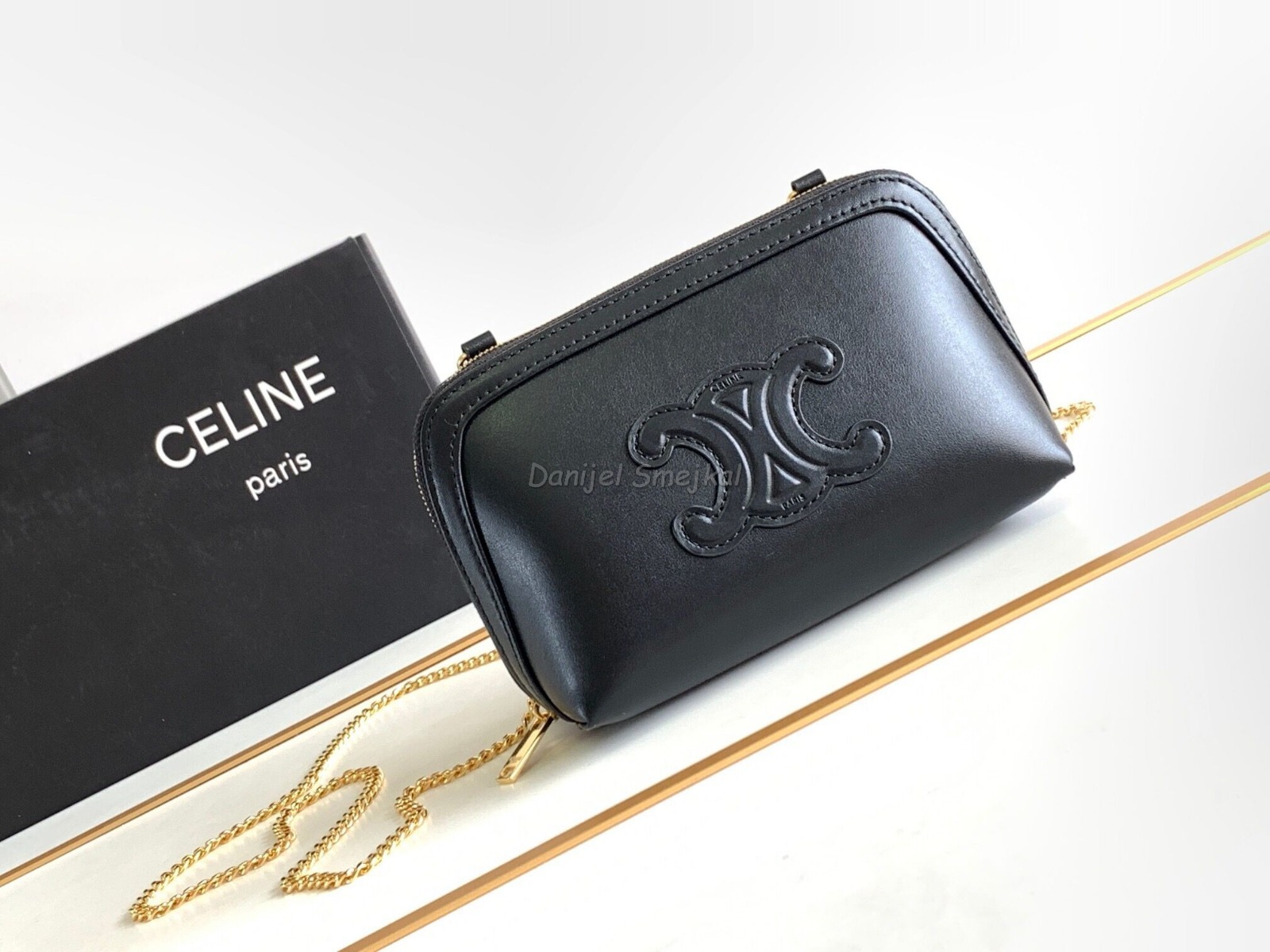 Celine Triophme Cuir Clutch on 16cm