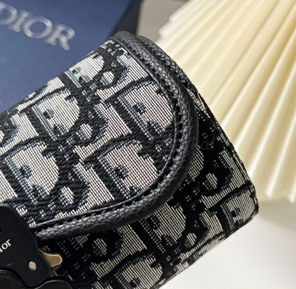 Christian Dior Gallop Watch Case Beige and Black Dior Oblique Jacquard