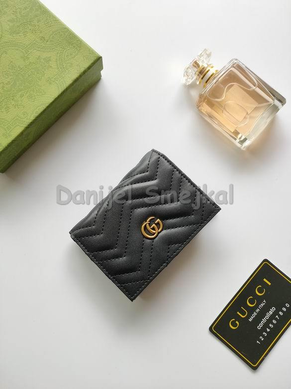 Gucci Card Case Wallet GG Marmont 466492 11cm