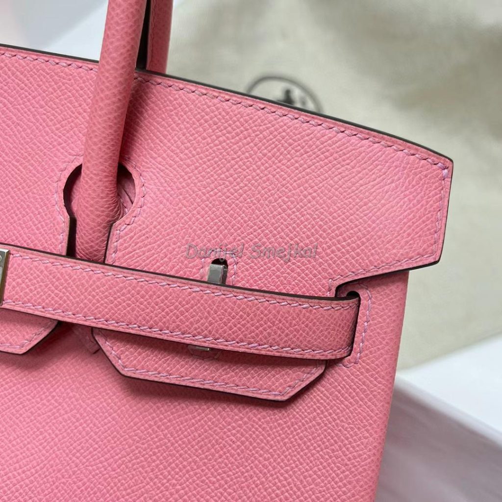 Hermes Birkin Epsom 1Q Creamy Pink Silver Hardware Phw 30cm