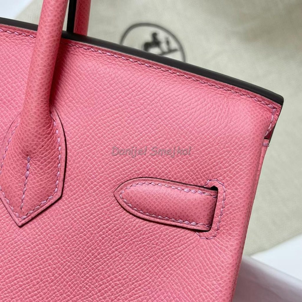 Hermes Birkin Epsom 1Q Creamy Pink Silver Hardware Phw 30cm