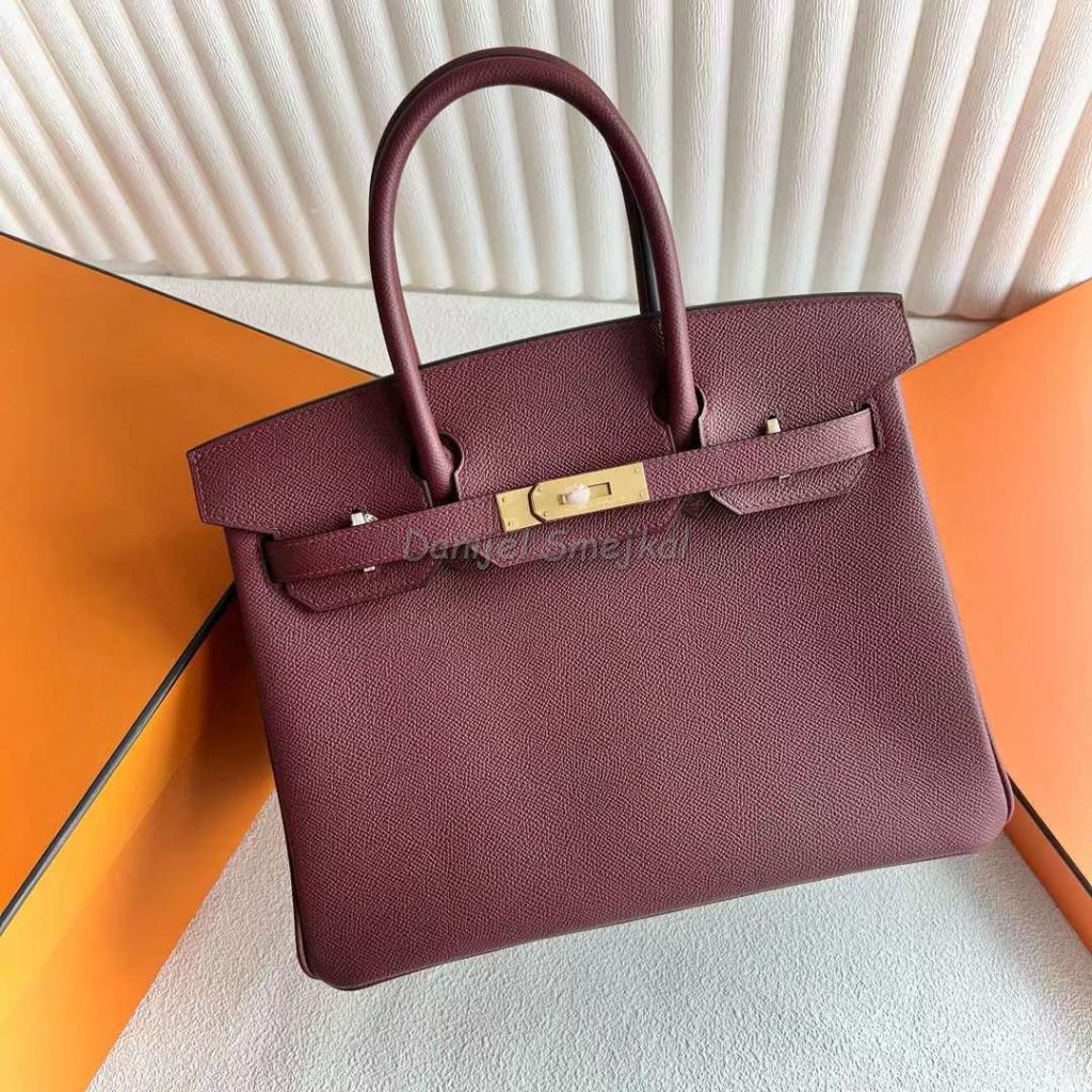 Hermes Birkin Epsom Ck55 Brownish Red Gold Hardware 30cm
