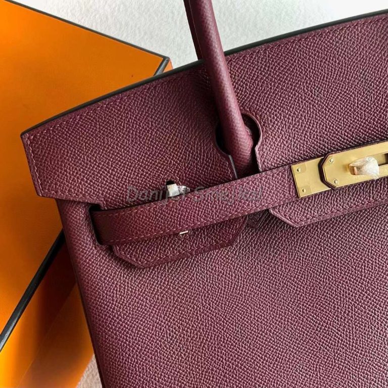 Hermes Birkin Epsom Ck55 Brownish Red Gold Hardware 30cm