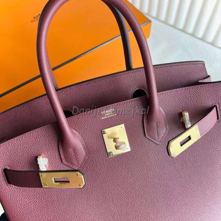 Hermes Birkin Epsom Ck55 Brownish Red Gold Hardware 30cm