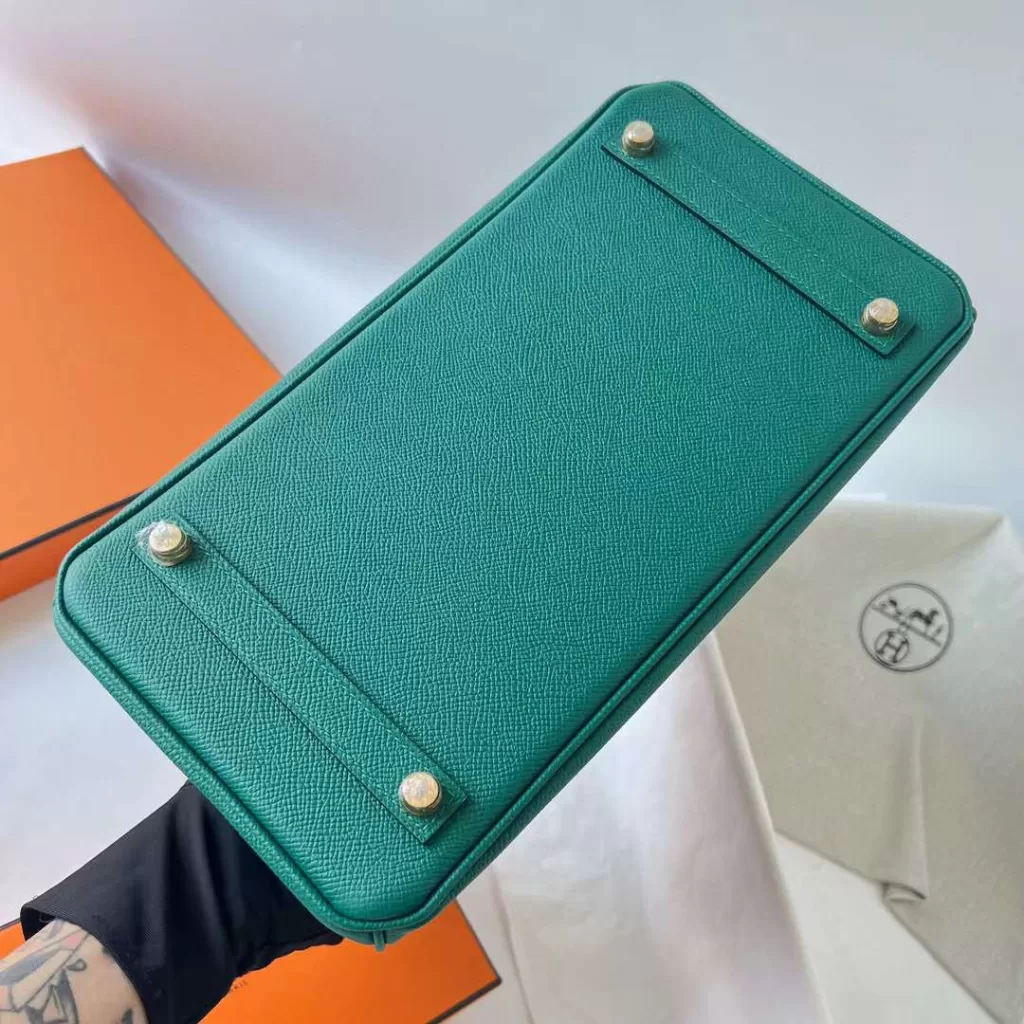Hermes Birkin Epsom Z6 Malachite Green Gold Hardware 30cm