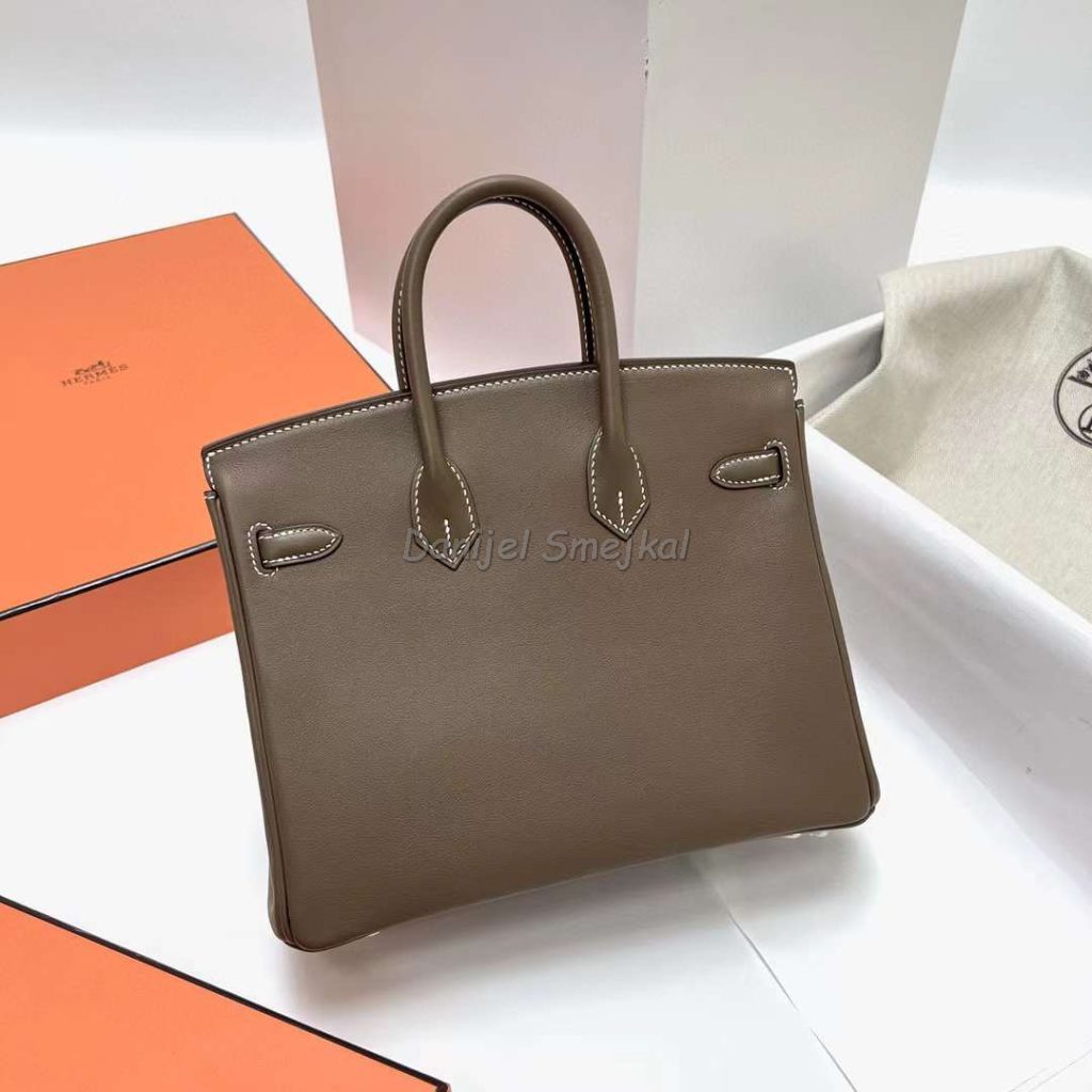 Hermes Birkin Swift Ck18 Etoupe Grey Gold Hardware Ghw 25cm
