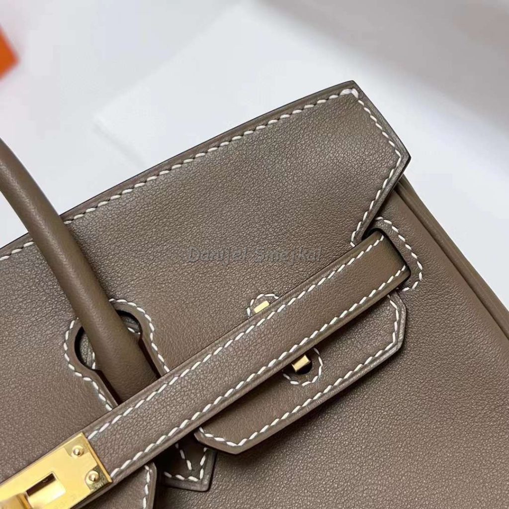 Hermes Birkin Swift Ck18 Etoupe Grey Gold Hardware Ghw 25cm