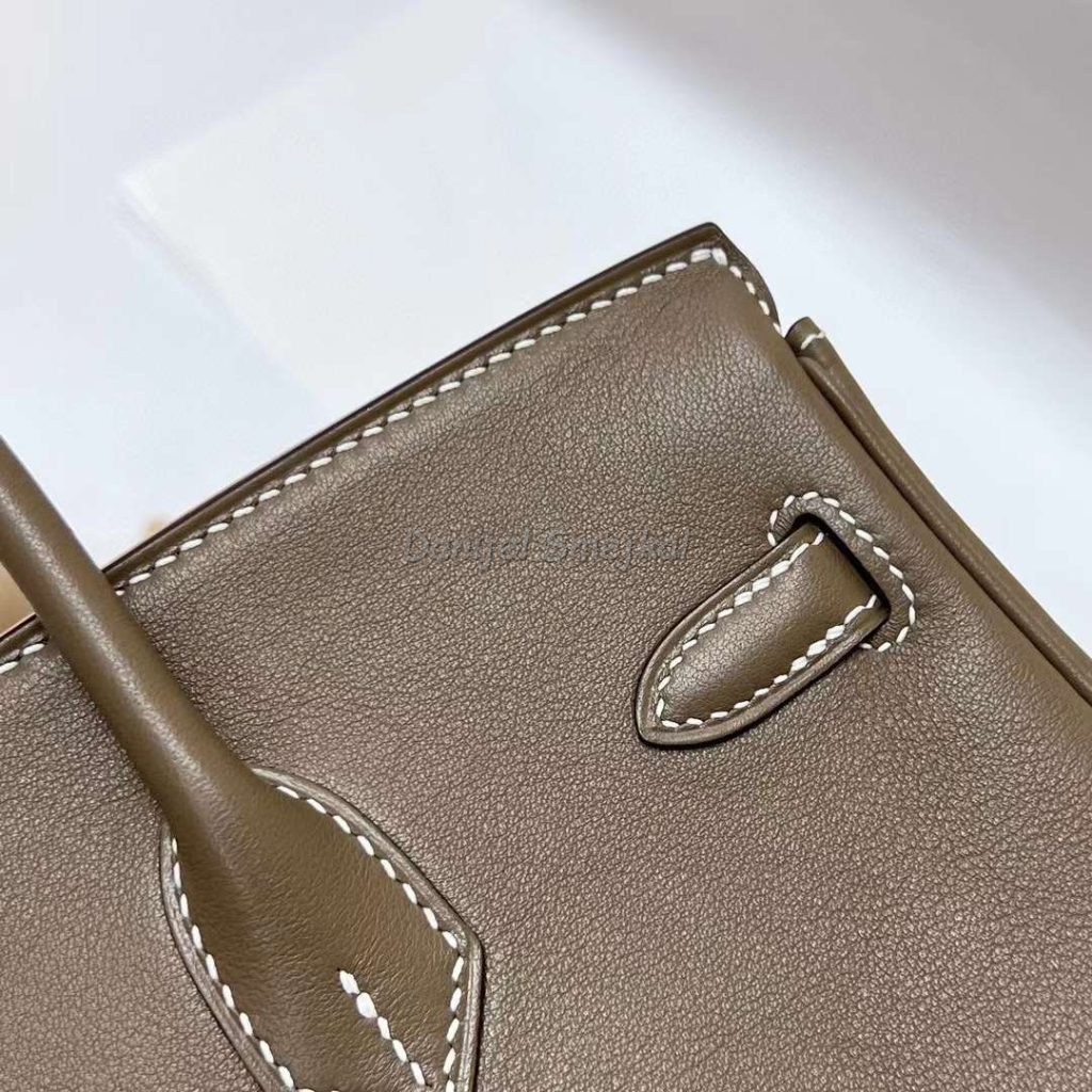 Hermes Birkin Swift Ck18 Etoupe Grey Gold Hardware Ghw 25cm