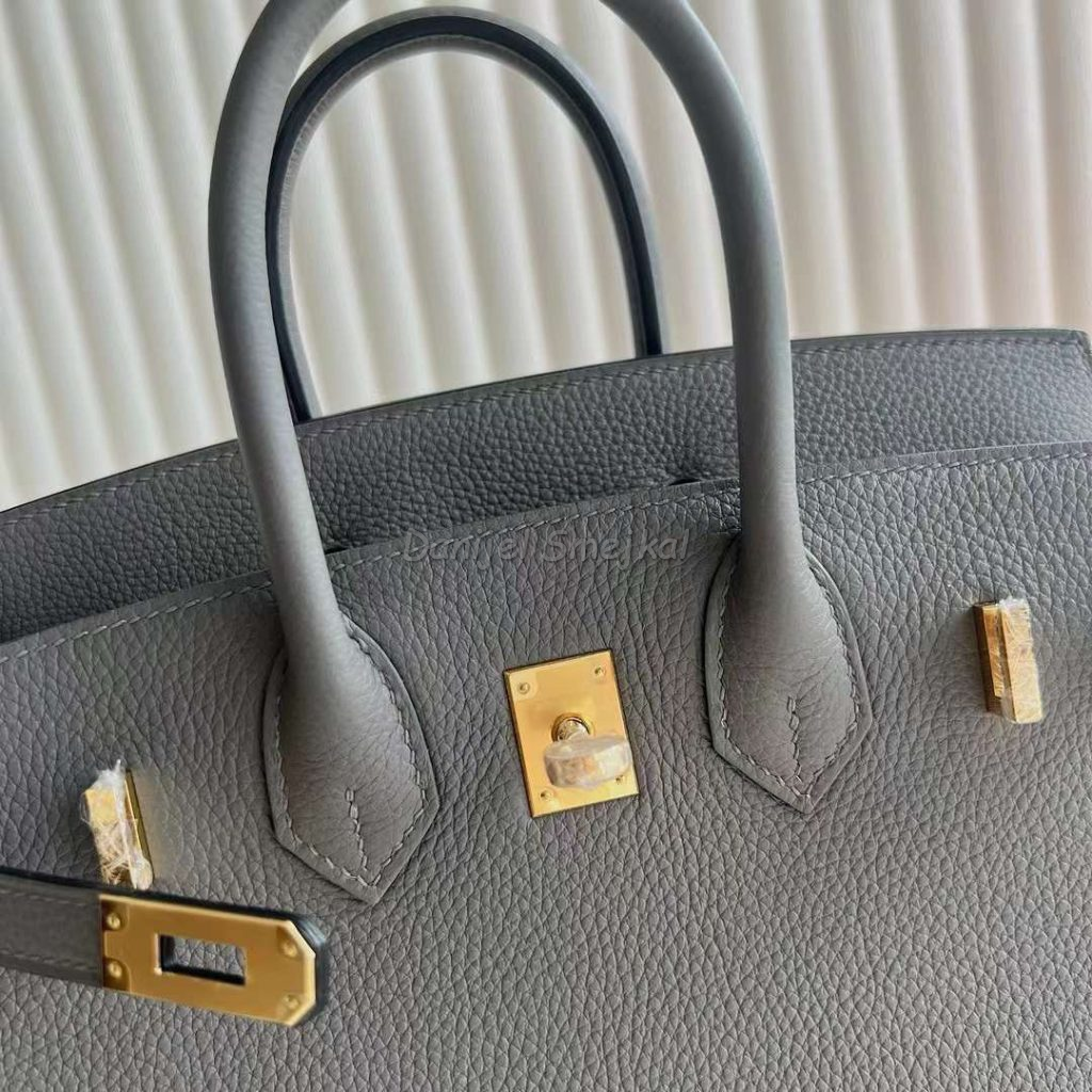 Hermes Birkin Togo 0L Medium grey Gold Hardware 25cm