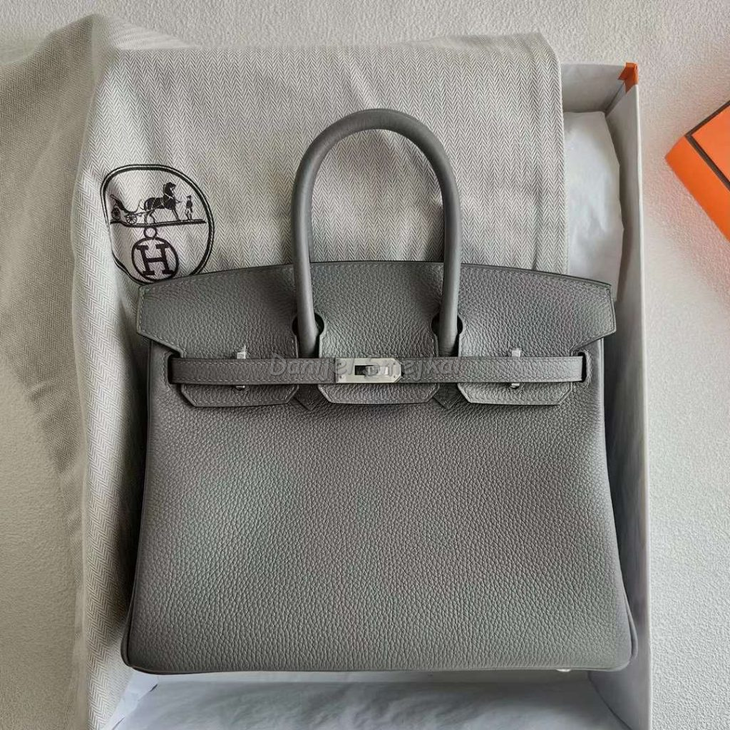 Hermes Birkin Togo 0L Medium grey Silver Hardware 25cm