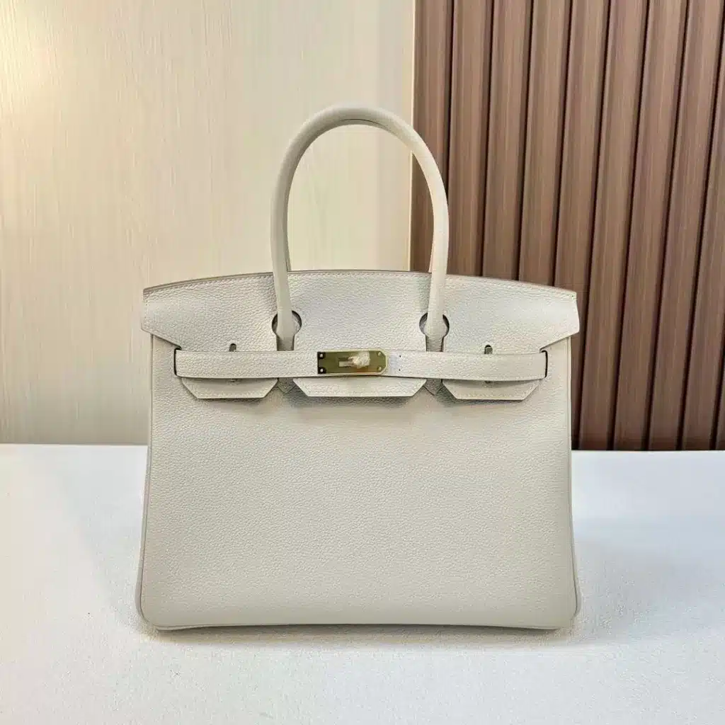 Hermes Birkin Togo Ck10 Creamy White Gold Hardware 30cm