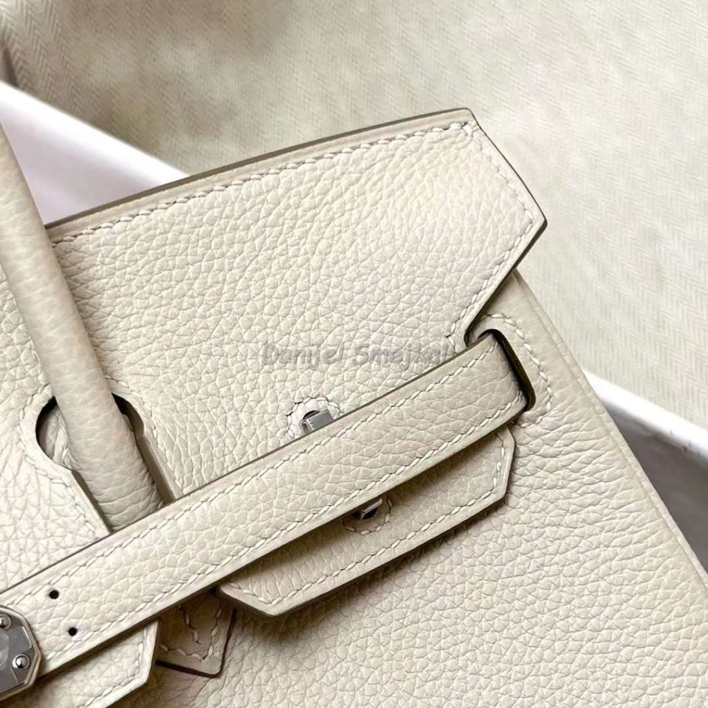 Hermes Birkin Togo Ck10 Creamy White Silver Hardware Phw 25cm