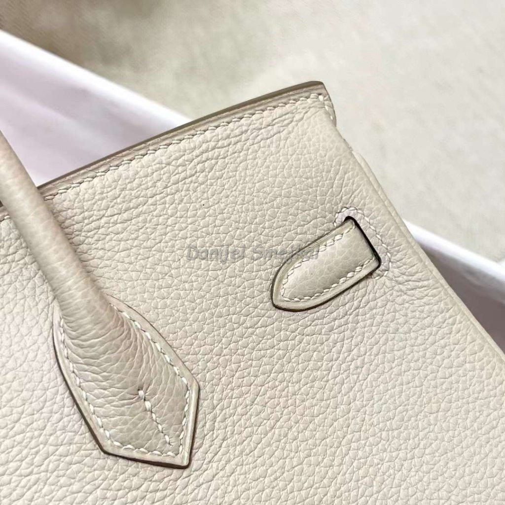 Hermes Birkin Togo Ck10 Creamy White Silver Hardware Phw 25cm