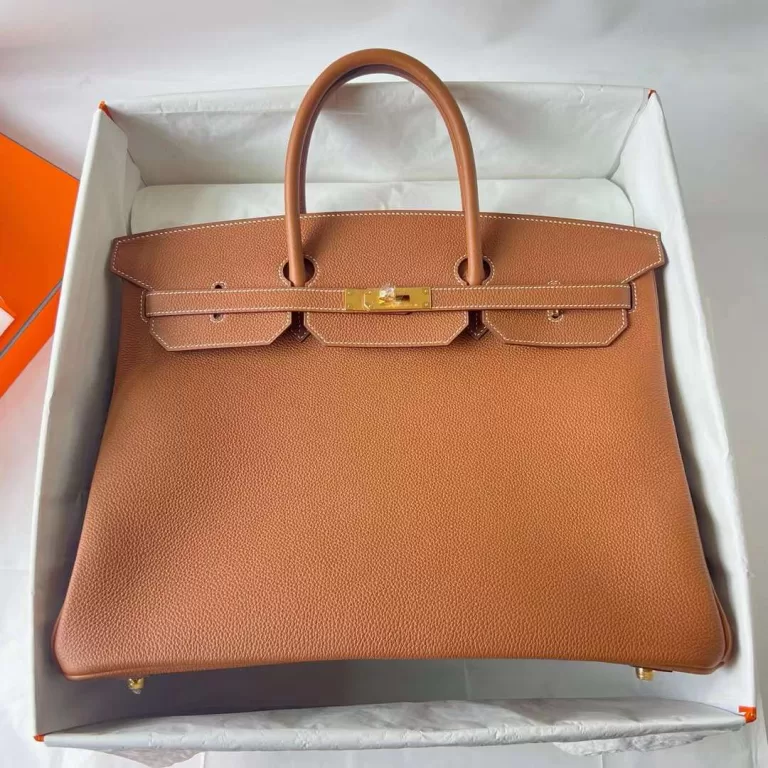 Hermes Birkin Togo Ck37 Golden Brown Gold Hardware 40cm