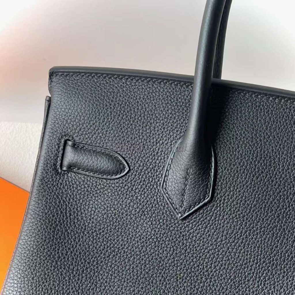 Hermes Birkin Togo Ck89 Black Silver Hardware 30cm
