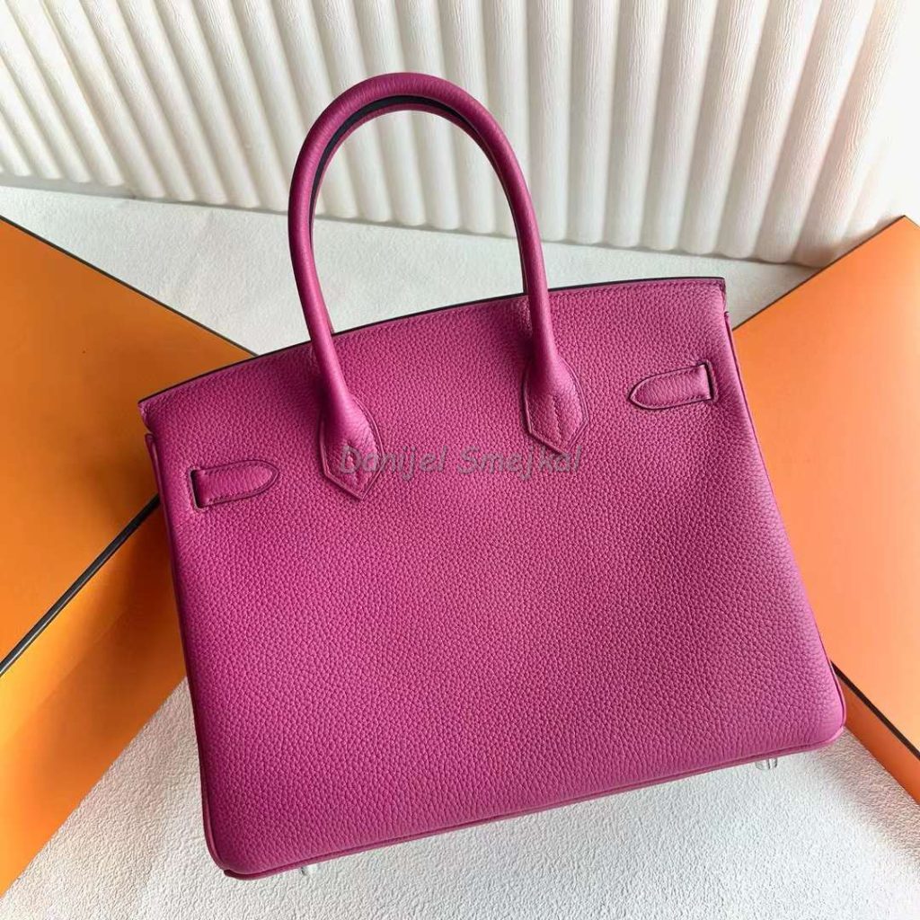 Hermes Birkin Togo L3 Rose Purple Silver Hardware 30cm