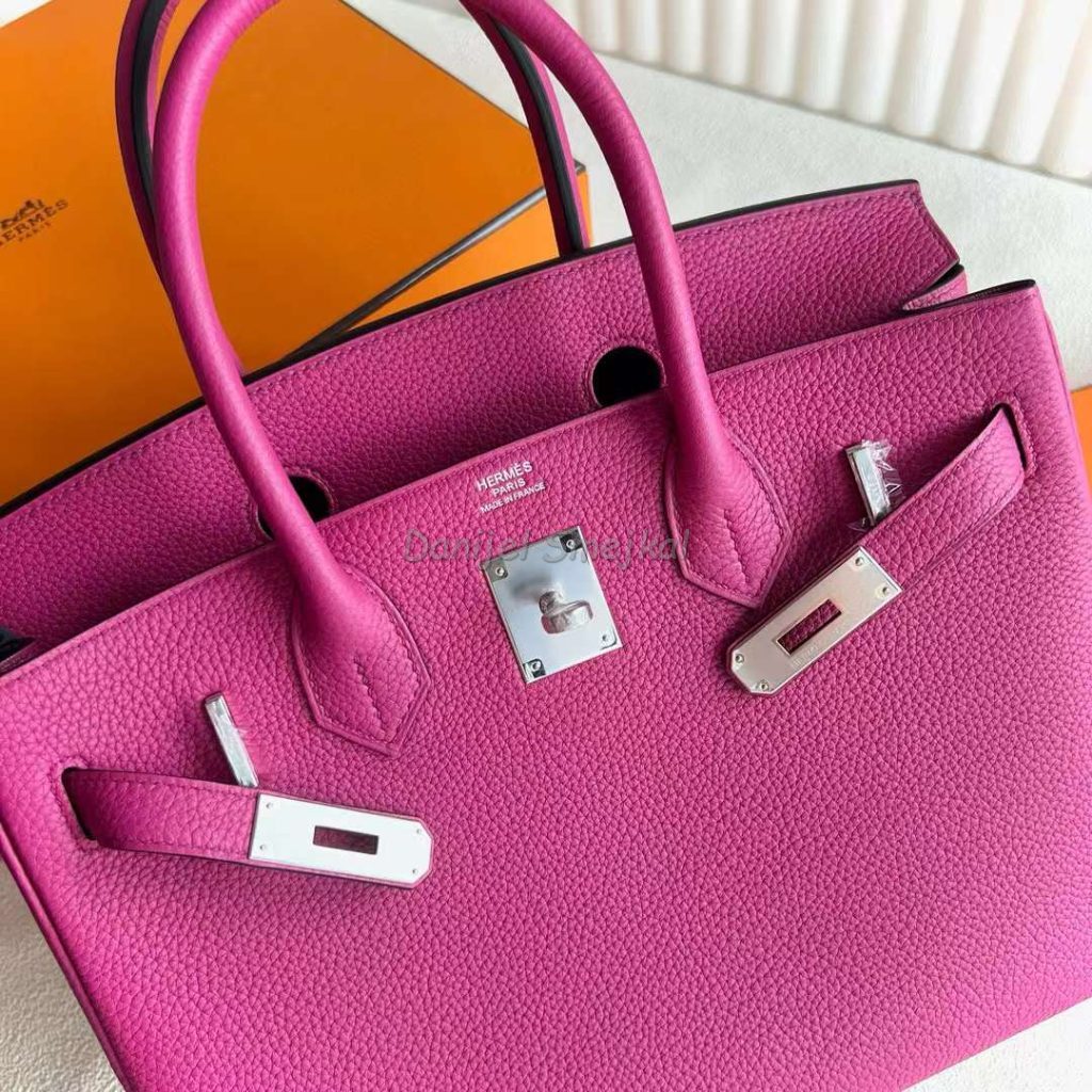 Hermes Birkin Togo L3 Rose Purple Silver Hardware 30cm