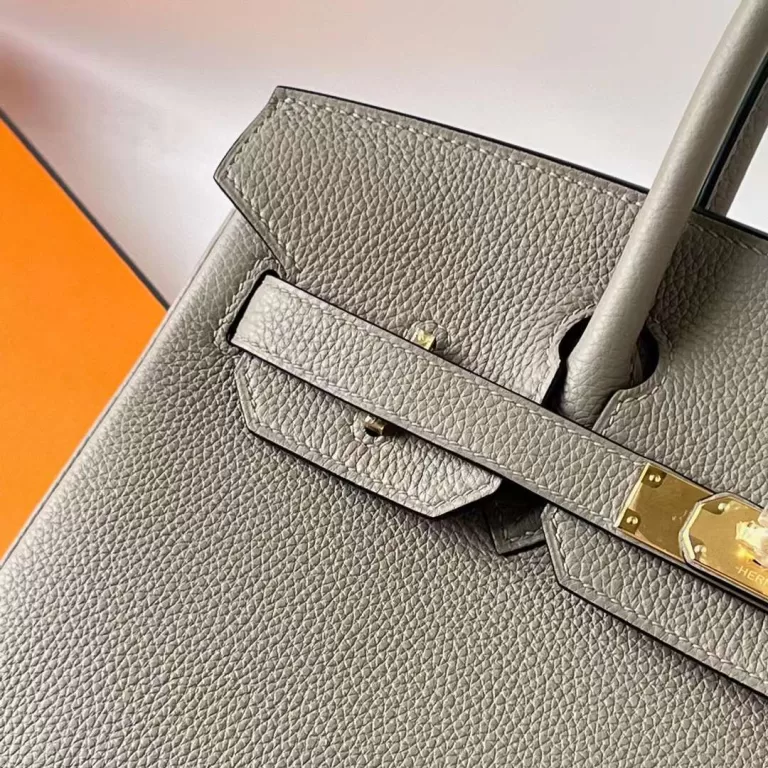 Hermes Birkin Togo M8 Asphalt Grey Gold Hardware Ghw 30cm