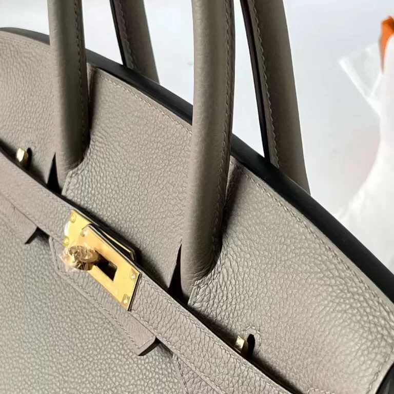 Hermes Birkin Togo M8 Asphalt Grey Gold Hardware Ghw 30cm