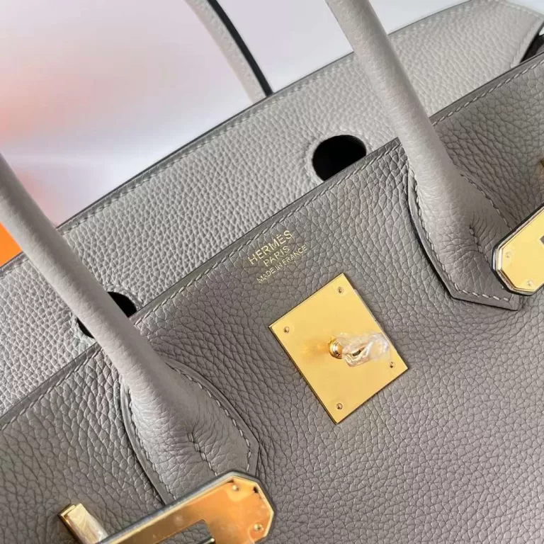 Hermes Birkin Togo M8 Asphalt Grey Gold Hardware Ghw 30cm