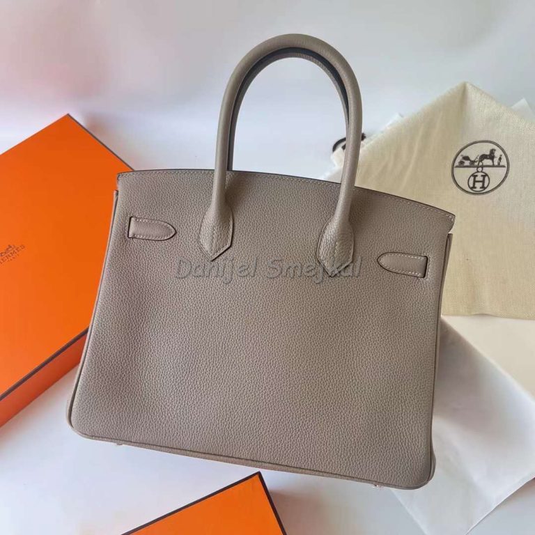 Hermes Birkin Togo M8 Griss Asphalte Silver Hardware Phw 30cm