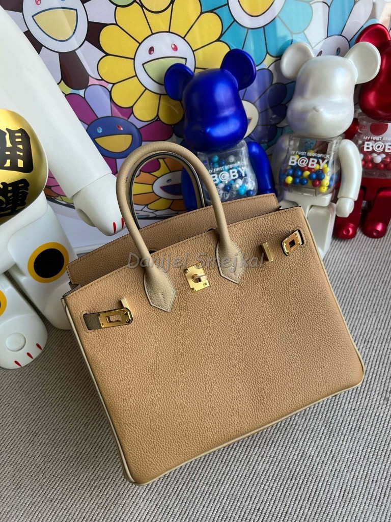 Hermes Birkin togo Biscuit & trench Color GHW Gold Hardware 25m