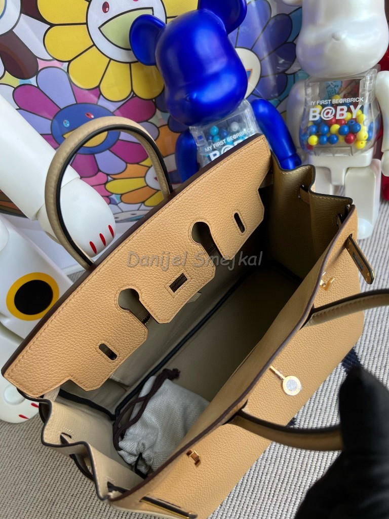 Hermes Birkin togo Biscuit & trench Color GHW Gold Hardware 25m