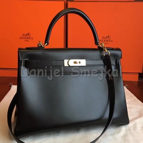 Hermes Black Box Kelly Retourne 32cm