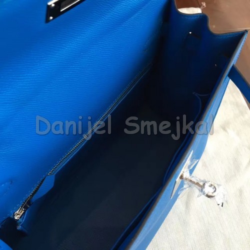 Hermes Blue Epsom Kelly 32cm 