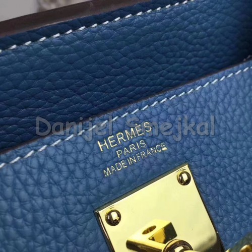 Hermes Blue JPG Birkin 42cm Shoulder Bag