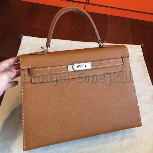 Hermes Brown Epsom Kelly 32cm