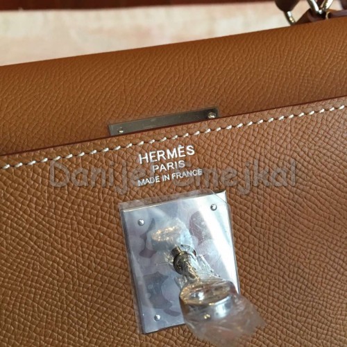 Hermes Brown Epsom Kelly 32cm