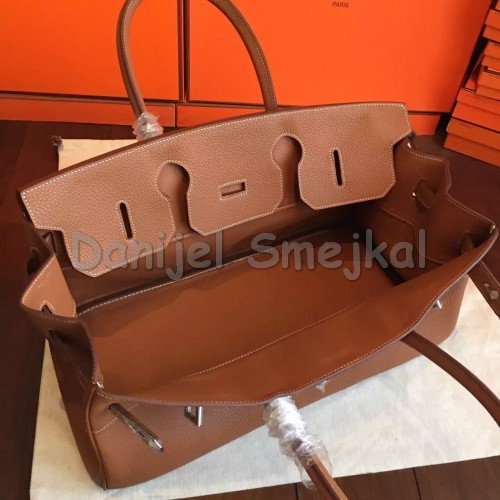 Hermes Brown JPG Shoulder Birkin 42cm Bag