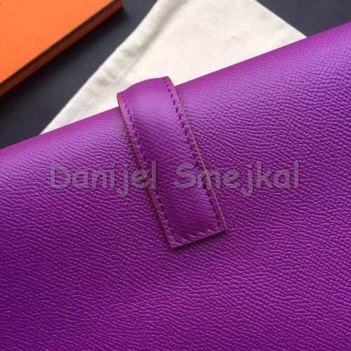 Hermes Cyclamen Epsom Jige Elan 29 Clutch