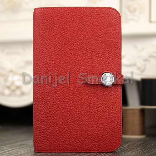 Hermes Dogon Combine Wallet In Red Leather 