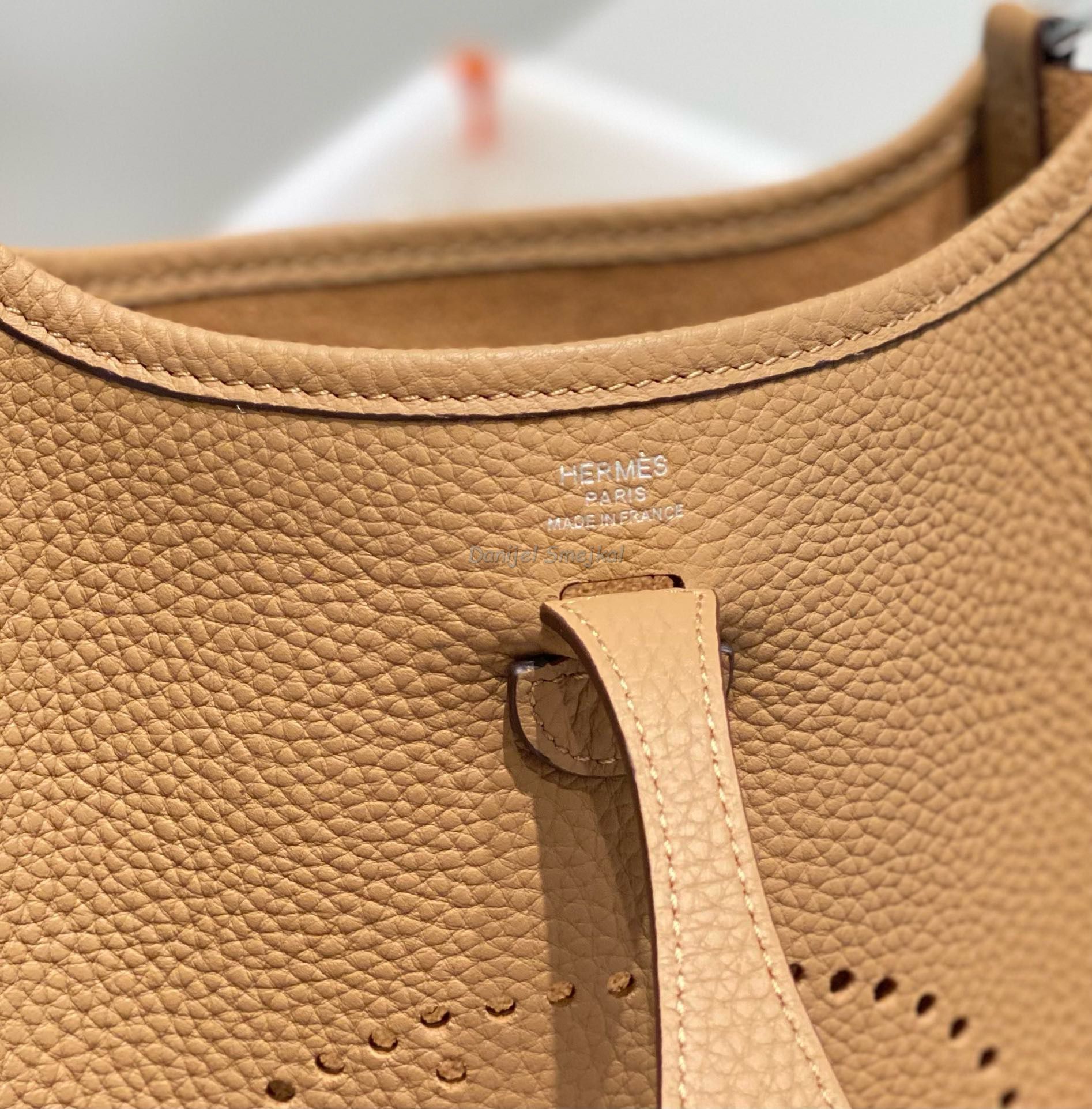 Hermes Evelyne III TPM Bag In Chai 17cm