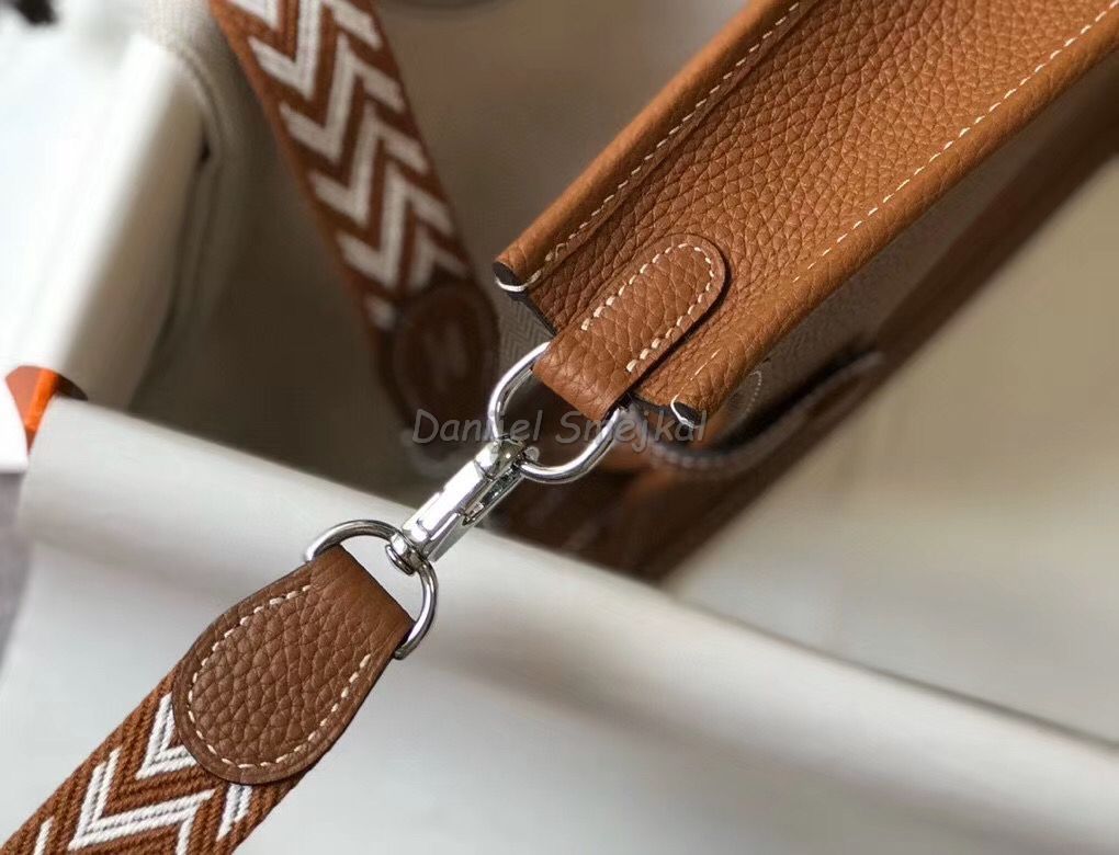 Hermes Evelyne III TPM Bag In Gold 17cm