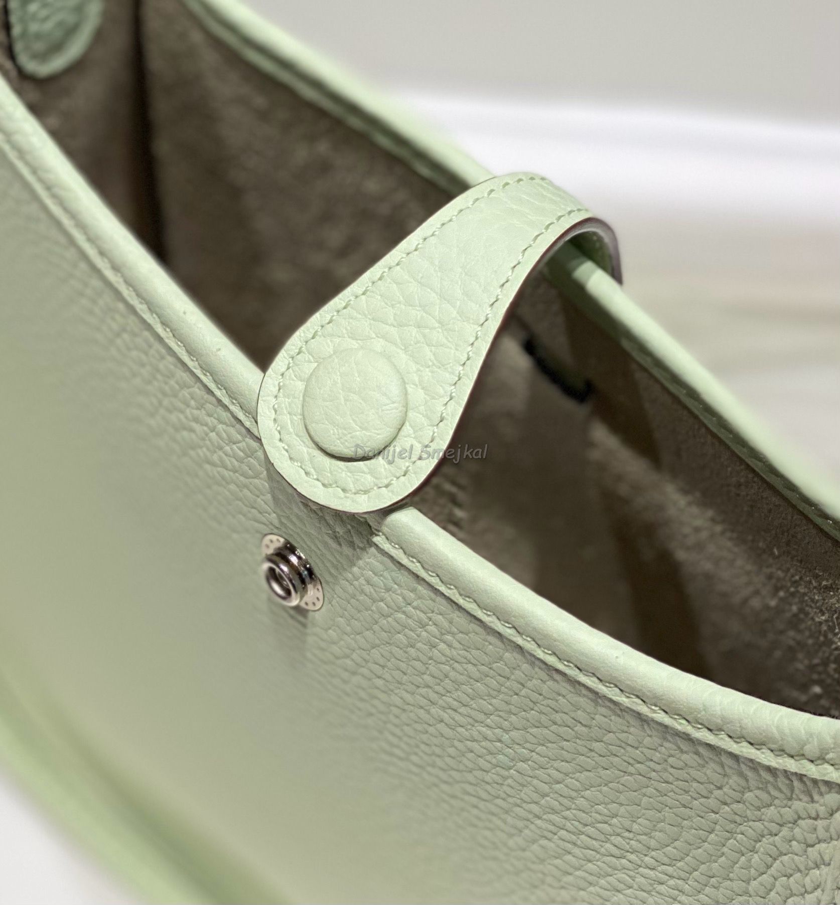 Hermes Evelyne III TPM Bag In Vert Fizz 17cm