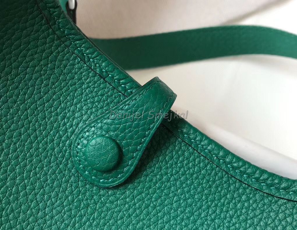 Hermes Evelyne III TPM Bag In Vert Vertigo 17cm