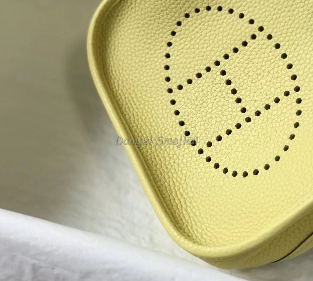 Hermes Evelyne III TPM Mini Bag In Jaune Poussin 17cm