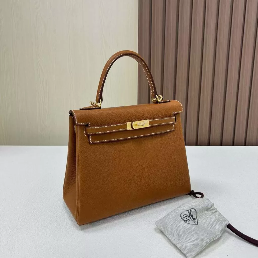 Hermes Kelly Barenia 34 Original Color Gold Hardware 25cm