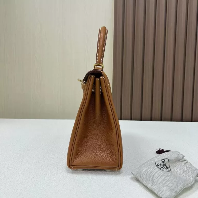 Hermes Kelly Barenia 34 Original Color Gold Hardware 25cm