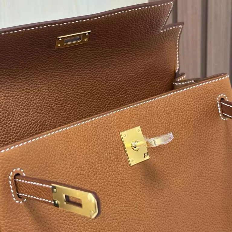 Hermes Kelly Barenia 34 Original Color Gold Hardware 25cm