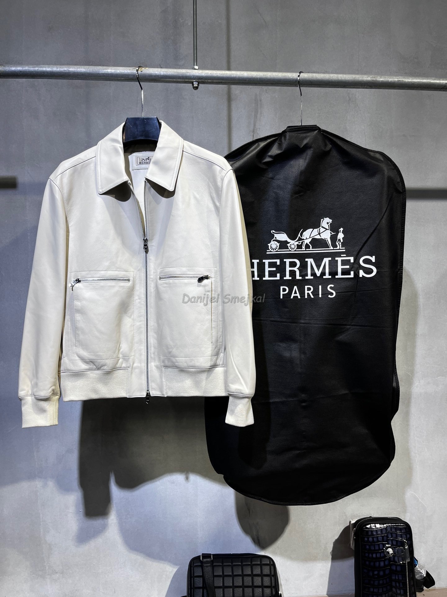 Hermes Lederjacke