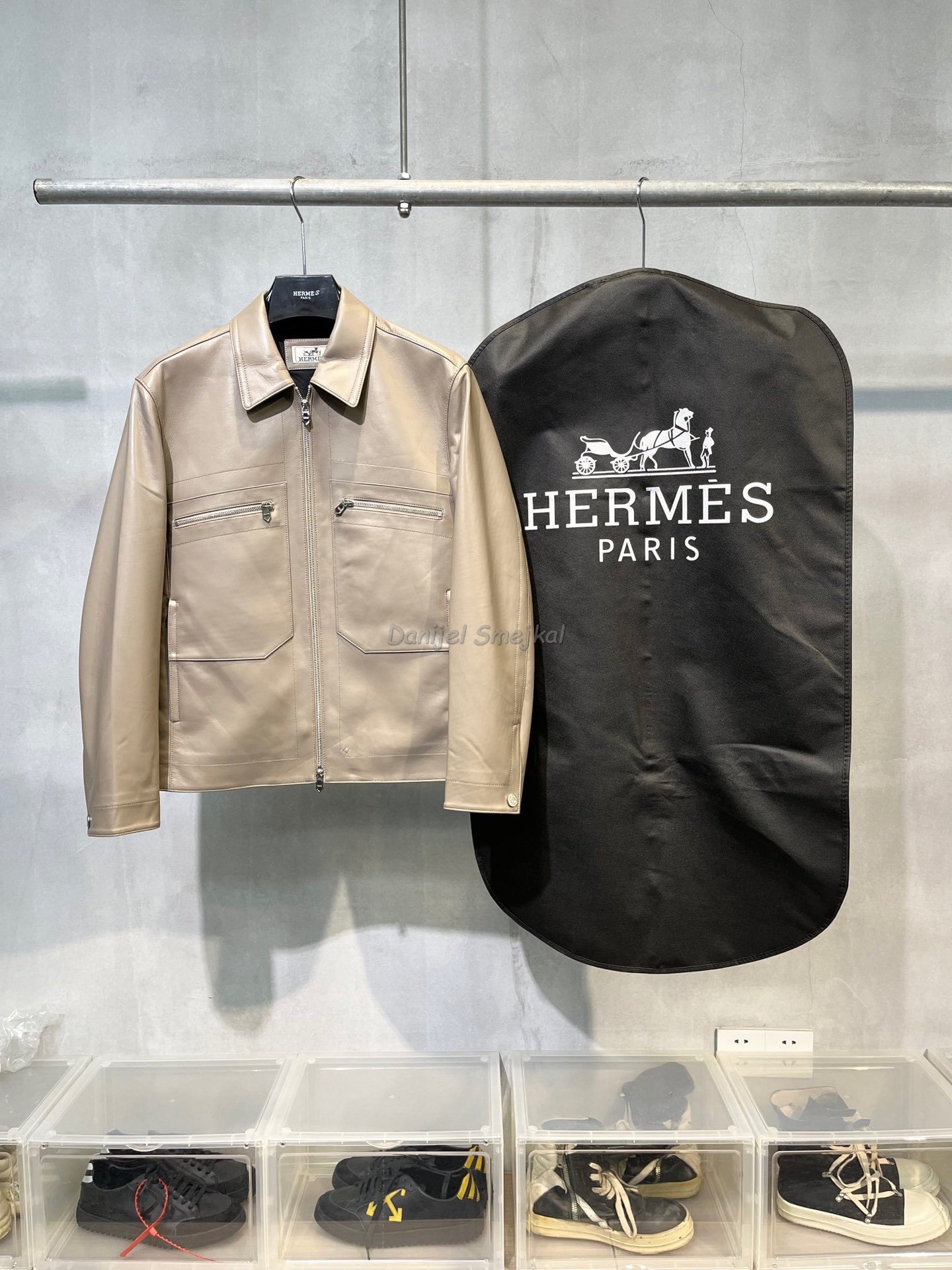 Hermes Lederjacke