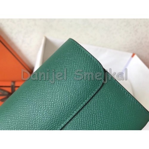 Hermes Malachite Epsom Constance Long Wallet