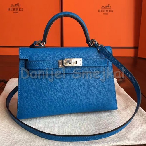 Hermes Mykonos Epsom Kelly Mini II 20cm