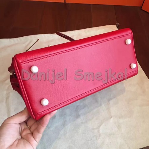 Hermes Red Epsom Kelly 32cm 