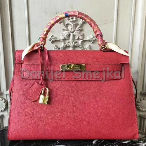 Hermes Red Epsom Kelly 32cm 